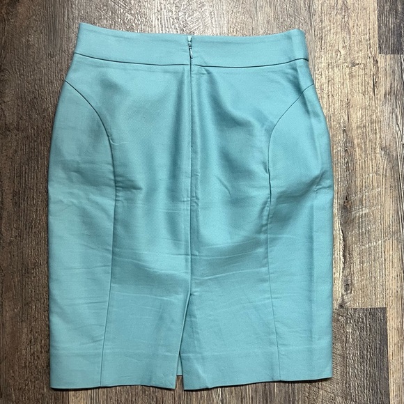 J Crew Blue "The Pencil Skirt" Size O - Picture 3 of 3